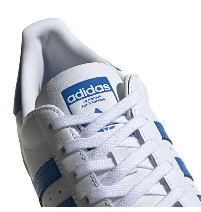 adidas Superstar Unisex Beyaz Mavi Sneaker