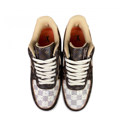 Nike Air Force 1 Louis Vuitton Monogram Brown